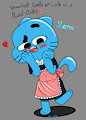Gumball looks so cute in a maid outfit by NoharaMisae