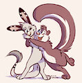 [Gift] Jerry and EricSkunk by Jacqal