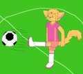kicking a volley