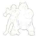 Crinkly Team Beast! (Linework)
