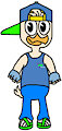 Dewey Duck in Disney XD Warriors Uniform
