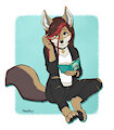 [CM] Caught Kat Reading by Malachyte