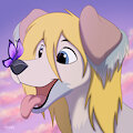 YCH Butterfly on your nose -EXCITED- for Vlnik by Tayarinne