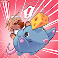 Gustavo and Brick - Pizza Tower - Fanart by Spaicy