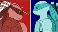 Raph and Leo Wallpaper by NinjaTurtleLisa
