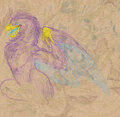 Crouching Werepeacock by GyroTech