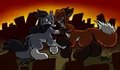 Giant Foxtaur Battle