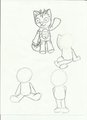 pre - pose chibii's and firewolf chibii by Firewo1f