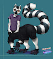 Odie Ringtail - Comm for Pyroscatter by larru