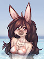 Swimming bunny