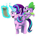 Starlight Glimmer and Spike