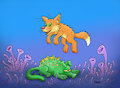 The Quick Fox Jumped over the Lazy Alien Dog