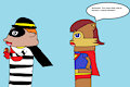 Super Squirrel Confronts Hamburglar