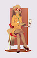 Doggo secretary by DraftHoof