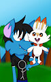 Lobo and Scorbunny by LoboTheBird