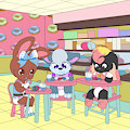 Donut Shop Girls -By Mouffetter-