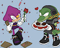 Espio and Vector: costumes by Sayu