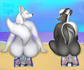 [Comm] Butt-crushed at the beach by AzureLight