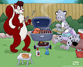 Eric Skunk and Nivlek grillin'