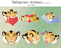Telegram stickers for Leoti part 2