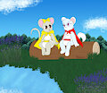 Sitting by the Pond -By StarryBiBi-