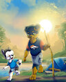Hiking with your big bro. by rabidhamster00