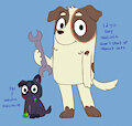 Bluey doodle roodle by RooFursworth