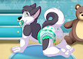 Soggy pup by rabidhamster00