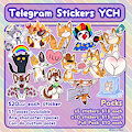 [YCH] Toony Telegram Stickers