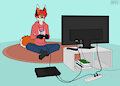 Gaming Vixen by aigsaft