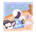 Sleepy puppy by rabidhamster00