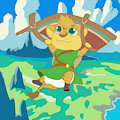 Paragliding Lion -By Mouffetter-