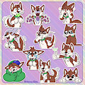 [YCH] Toony Telegram Animal Stickers 1