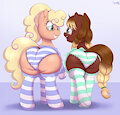 Nerdy ponies (Commission) by antoniosketches