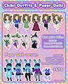 [$] Chibi Outfits & Paper Dolls