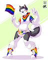 Pride pup by rabidhamster00