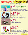 Commissions - Summer Sale!!!
