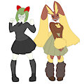 Mildred N Carron - Flat color by Einslovefurry