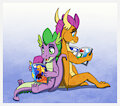 Comic book dragons! by Foxlover91
