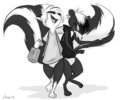 Drunk as skunk, Skunks by Ribnose