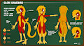 Glori Gamebird - Reference Sheet SFW