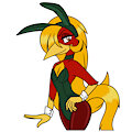 Bunny suit birdy (By TheLoneCrow)