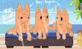 Bluey YCH! - Summertime! - OPEN!