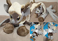 Derpy deer plush by bladespark