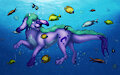 Swimmin w the Fishies by Kaitii