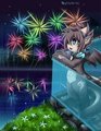 Watching The Fireworks - by Fenrixion by NightlyWinter