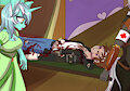 Injured human in equestria by CaliLuminos
