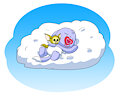 sleeping among clouds