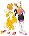 QS 3 - Tails n Rouge v2 by LilTellTails