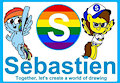 My old logo with Rainbow Dash and the old model of PonySeb 2.0